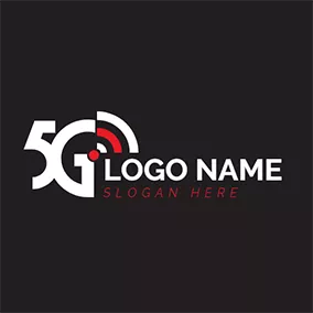 Connected Logo 5g Wordart Icon Combine logo design