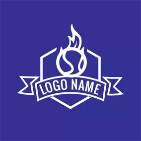 聯賽logo Abstract Badge and Softball logo design