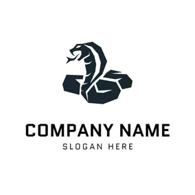 Dangerous Logo Abstract Huge Snake logo design