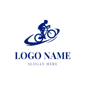 Logotipo De Bicicleta Abstract Track and Bike logo design