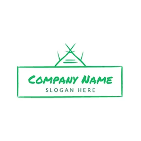 屋根ロゴ Banner and Roof logo design