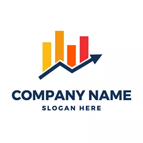 Financial Logo Bar and Line Graph logo design