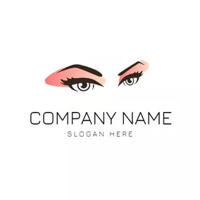 Elegant Logo Beautiful Eye and Eyeshadow logo design