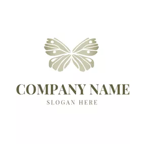 Accessory Logo Beautiful Wing and Butterfly logo design