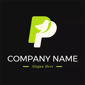 Logotipo P Bird and Simple Letter P P logo design