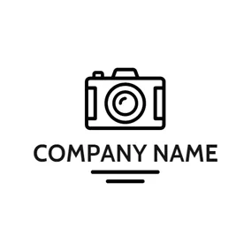白黒ロゴ Black Camera Photography logo design