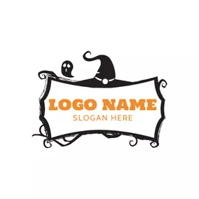 Holiday & Special Occasion Logo Black Devil and White Banner logo design