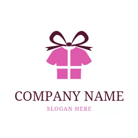 Clothes Logo Bow Ribbon and Business Wear logo design