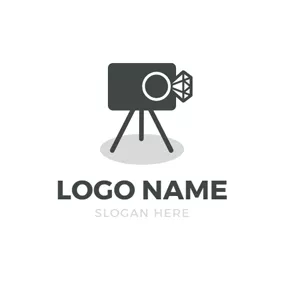 照相機Logo Camera and Diamond Ring logo design