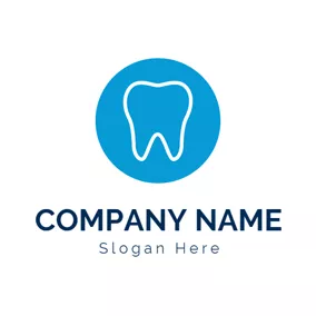 Zahnarzt Logo Clean White Teeth logo design