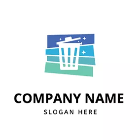 Environmental Logo Color Shape Clean Bin logo design