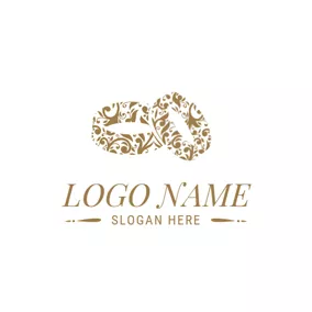 Holiday & Special Occasion Logo Creative Rings and Wedding logo design