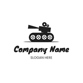 Weapon Logo Cute Tank Logo logo design