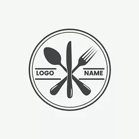 Kitchen Logo Cutlery Menu Logo logo design