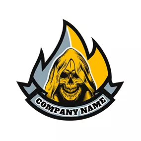Piraten Logo Death Fire Banner Gang logo design