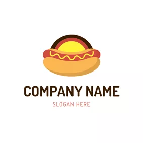 Ei Logo Double Deck Hot Dog logo design