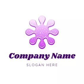Beauty Logo Flower Shaped and Slime logo design