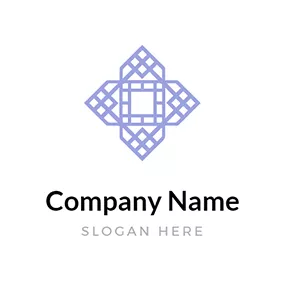 幾何Logo Geometric Shape and Creative Fabric logo design