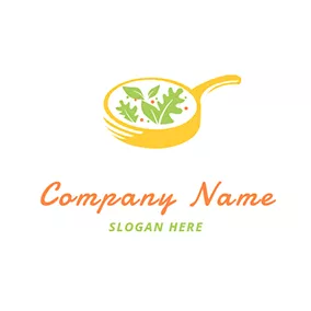 カレーのロゴ Gourmet and Pan logo design
