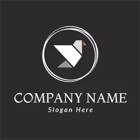 友好のロゴ Gray Dove and Letter Y logo design