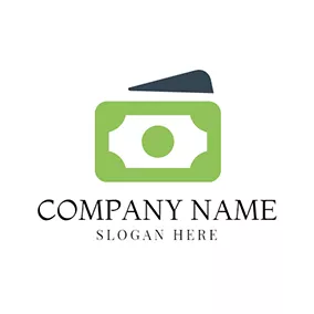 Buy Logo Green and White Paper Money logo design