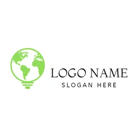 Logótipo Ecológico Green Global World logo design