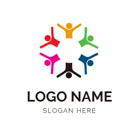 Detail Logo Happy People and Warm Community logo design