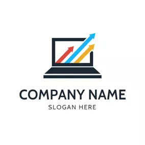 行銷Logo Internet and Laptop Icon logo design