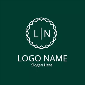 Holiday & Special Occasion Logo Irregular Circle and Simple Letter logo design