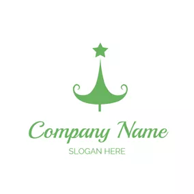 Holiday & Special Occasion Logo Little Star and Christmas Tree logo design