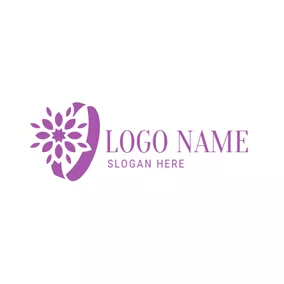 Holiday & Special Occasion Logo Lovely Flower and Pretty Ring logo design
