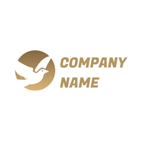 友好のロゴ Lovely White Dove logo design