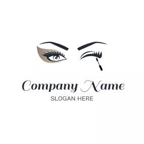 Elegant Logo Mascara Cream and Eyelash logo design