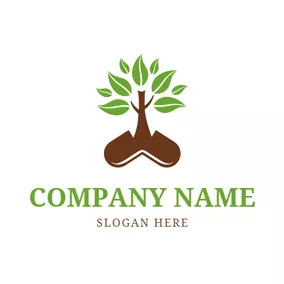Help Logo Medicine and Tree Icon logo design