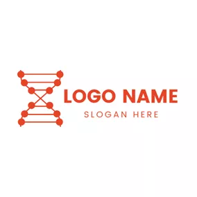 Dotted Logo Molecular Structure and Dna logo design