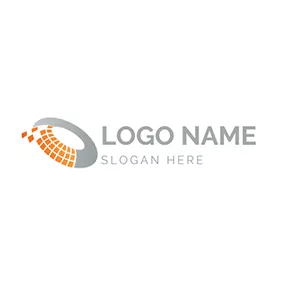 Connected Logo Mosaic Figure Circle Portal logo design