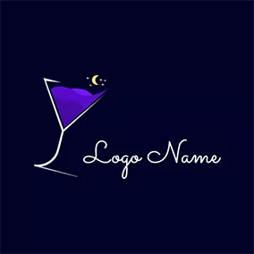 Bistro Logo Night Club Drink logo design