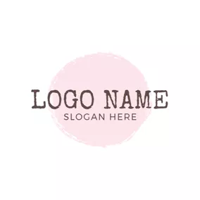 Holiday & Special Occasion Logo Pink Figure and Simple Letter logo design