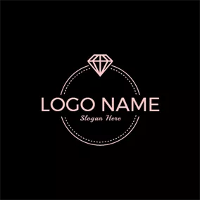 Bridal Logo Pretty and Simple Diamond Ring logo design