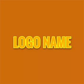 Twitter Logo Regular Wide Orange Cool Text logo design