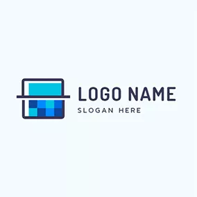 Twitter Logo Scanning Square Cube logo design