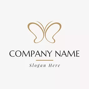 Accessory Logo Simple and Adorable Butterfly logo design