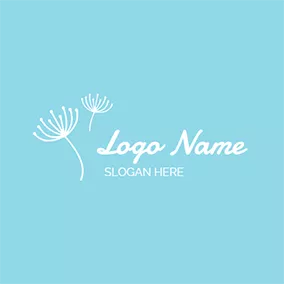 Elegant Logo Simple and Elegant Dandelion logo design