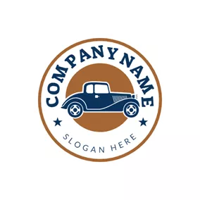 Drive Logo Simple Badge and Car logo design