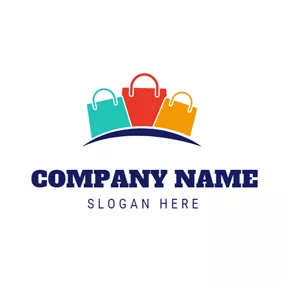 Markt Logo Small Colorful Handbag logo design