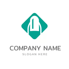 Nägel Logo Square and Beauty Fingernail logo design
