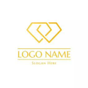 Holiday & Special Occasion Logo Twined Diamond and Wedding logo design