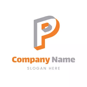 Shape Logo Unique Colorful Letter P logo design