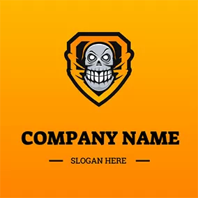 Gamer Logo Villain Skull logo design
