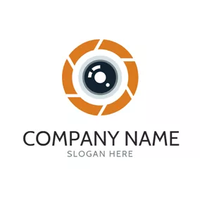 Cam Logo Visual Lens and Photography logo design